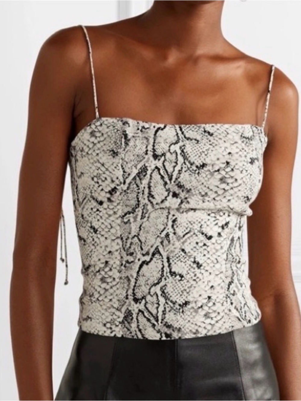 Reformation Snake Print Cami top